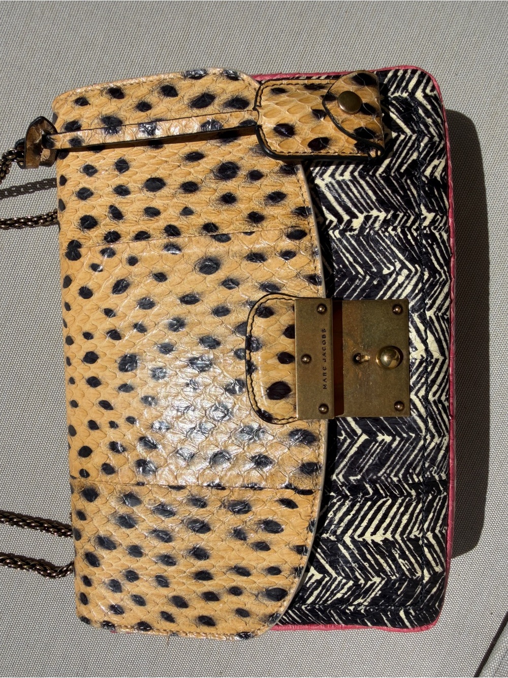 Marc Jacobs Rare Runway Fall 2013 Mini Polly Crossbody Python Elaphe Bag - Picture 11 of 16